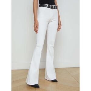 L'Agence Marty Ultra High Rise Jeans Size 27 Wide Leg Cotton/ Elastane Blend